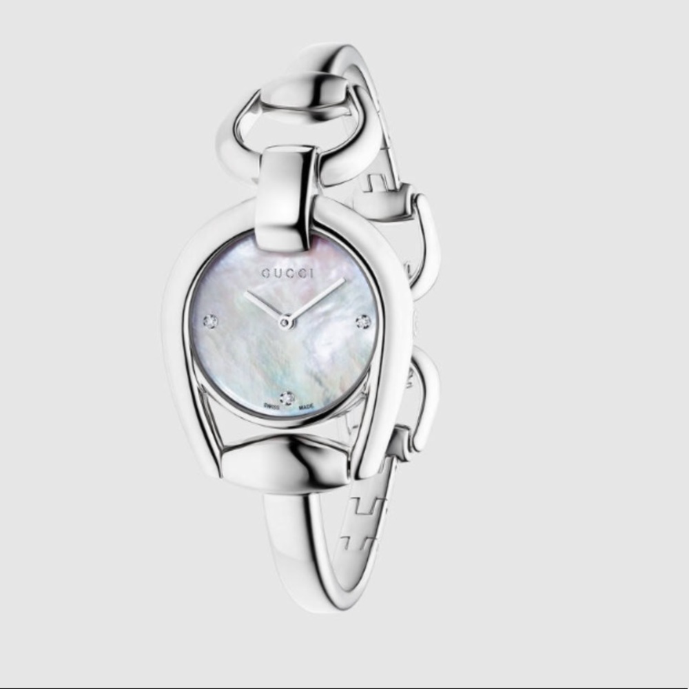 Gucci Women's Swiss Horsebit Diamond Accent Watch